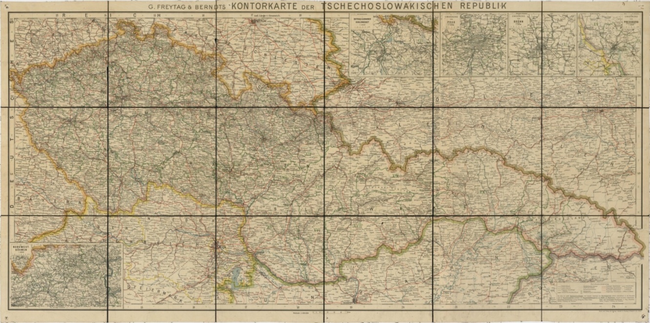 Náhledový obrázek Československo - mapa - 1