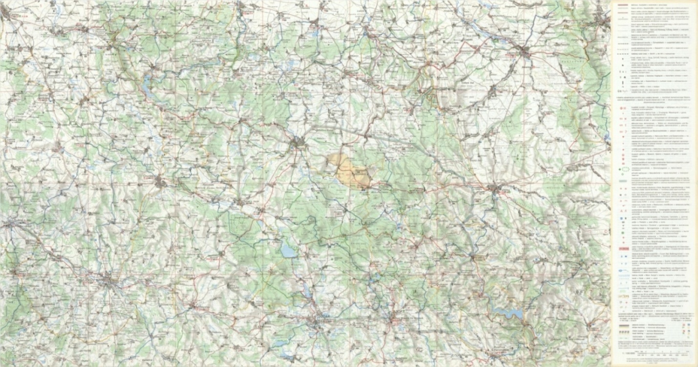 Náhledový obrázek Žďárské vrchy - mapa - 1