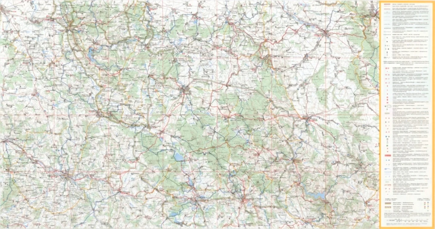 Obrázek Žďárské vrchy - mapa