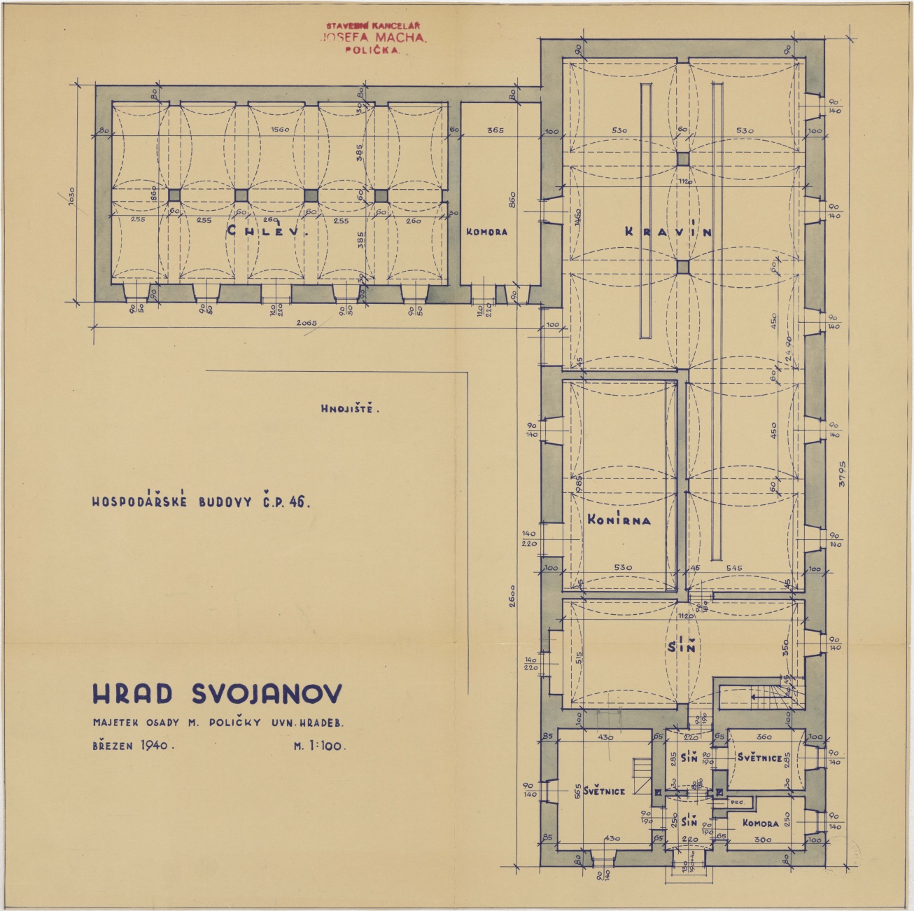 Náhledový obrázek Svojanov - plány hradu - plán - 5