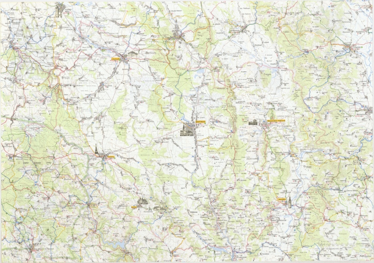 Náhledový obrázek Svitavsko zajímavosti - Mapa - 1