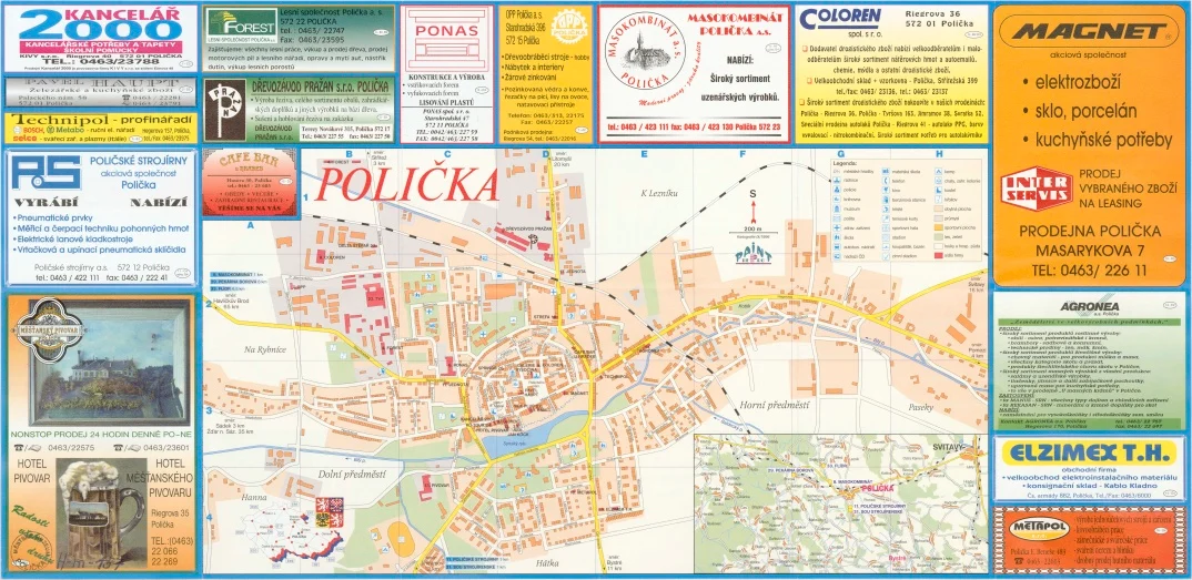 Obrázek Polička Bystré - plán