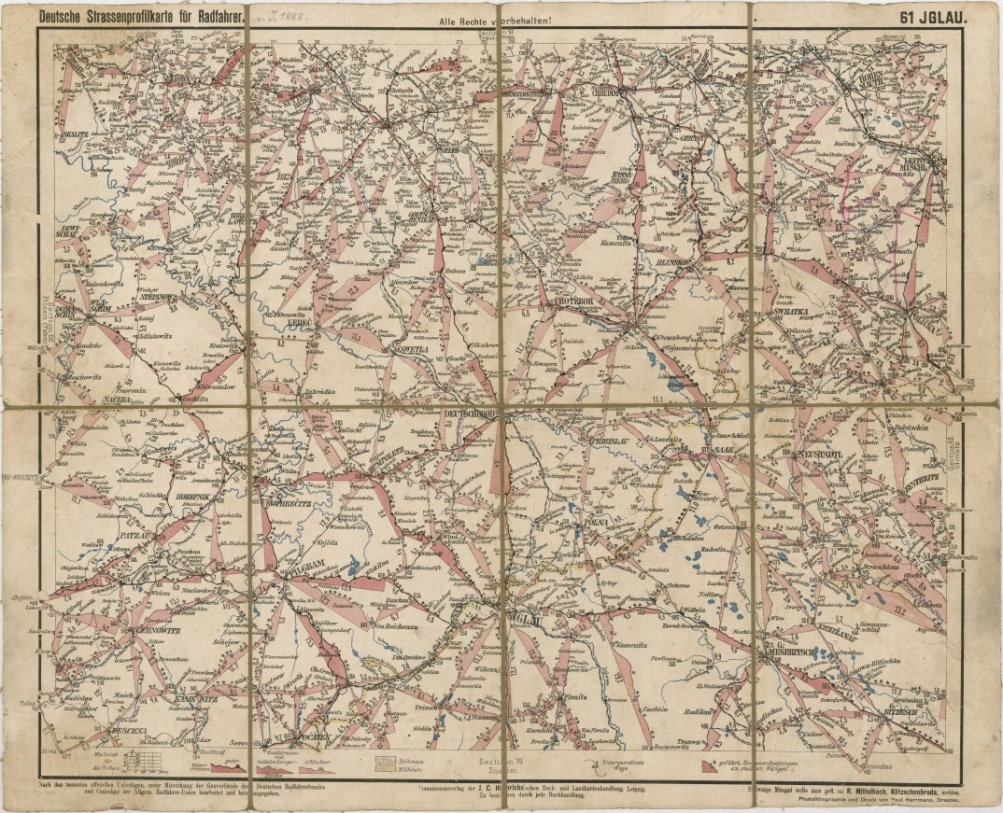 Náhledový obrázek Jihlavsko cyklistická mapa - Mapa - 1