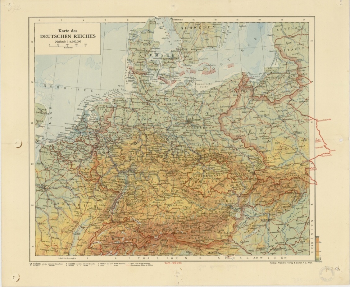 Náhledový obrázek Německé říše - Mapa - 1