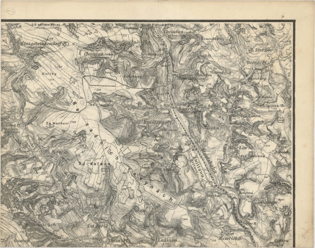 Náhledový obrázek Poličsko vojenské mapování 1877-1880 - mapa - 2
