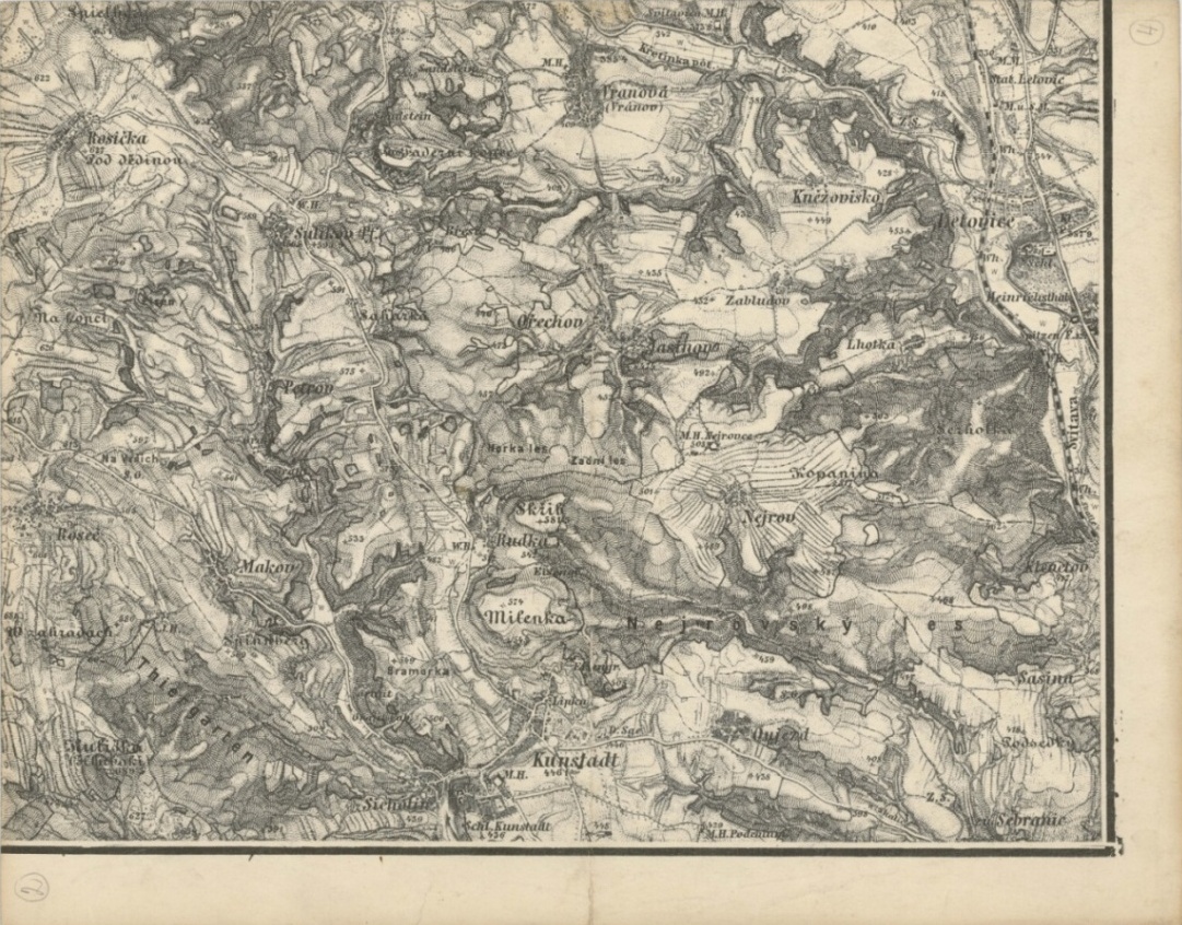 Náhledový obrázek Poličsko vojenské mapování 1877-1880 - mapa - 4