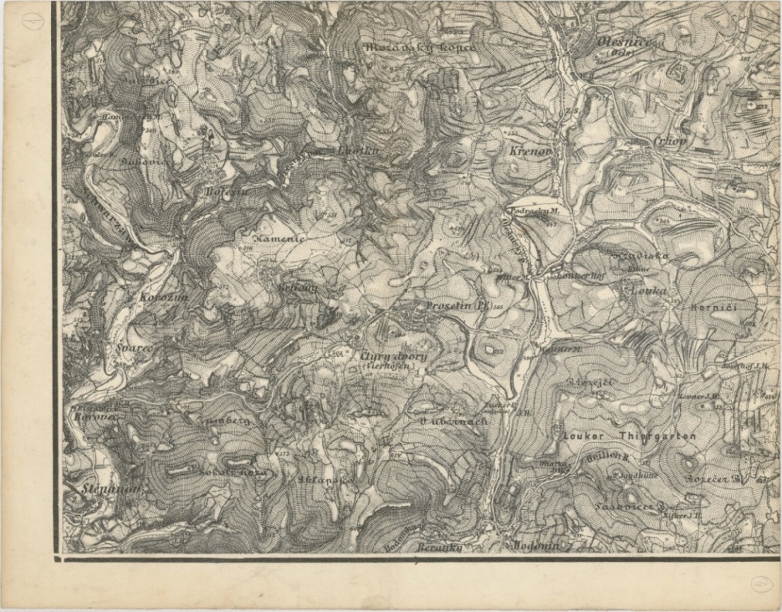 Náhledový obrázek Poličsko vojenské mapování 1877-1880 - mapa - 3