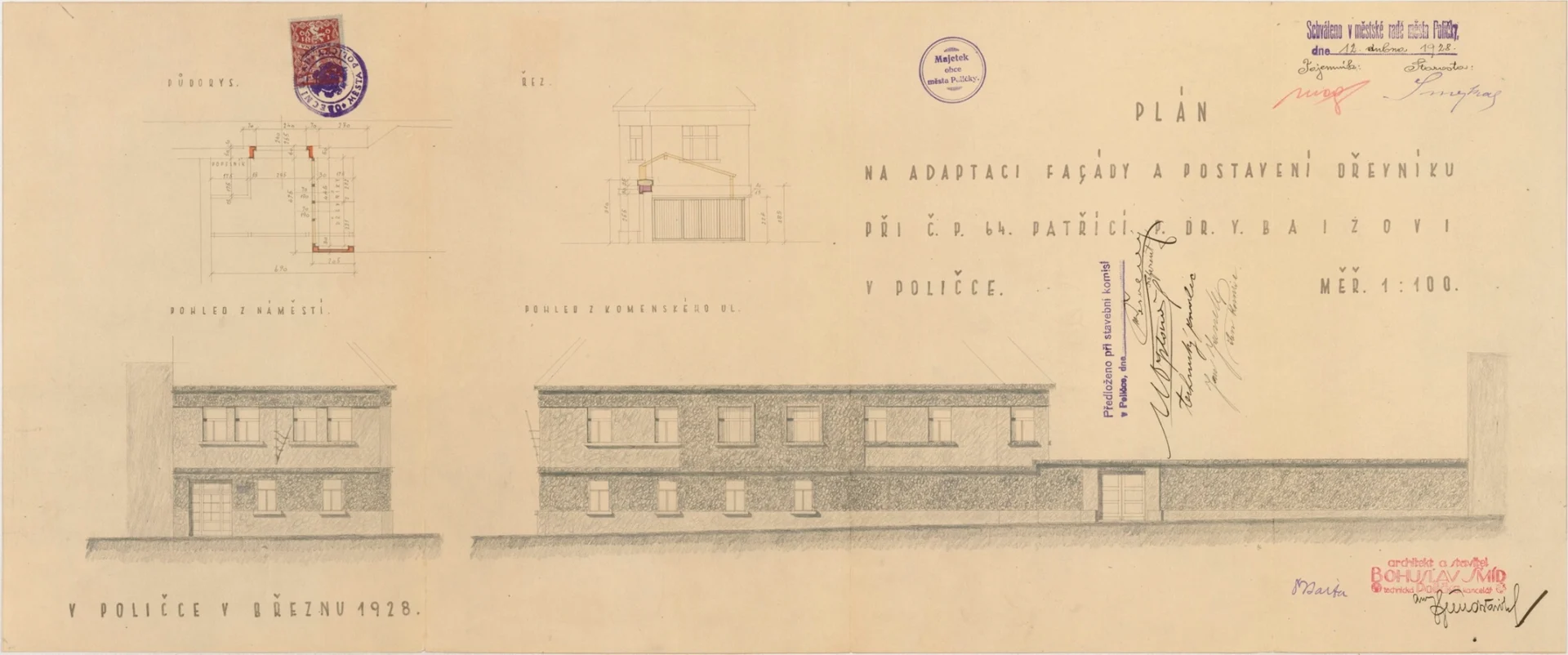 Obrázek Polička čp. 64 - plán