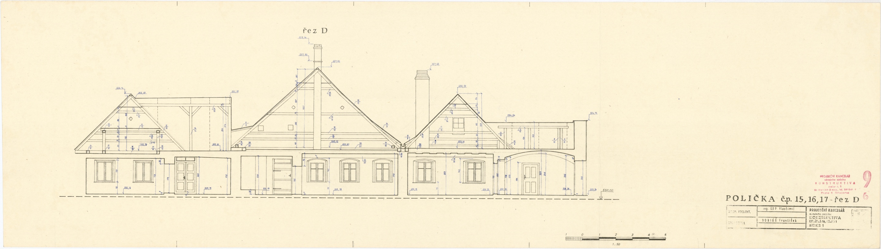 Náhledový obrázek Domy č.p. 15-17 Hpř. Na Bídě - mapa - 3