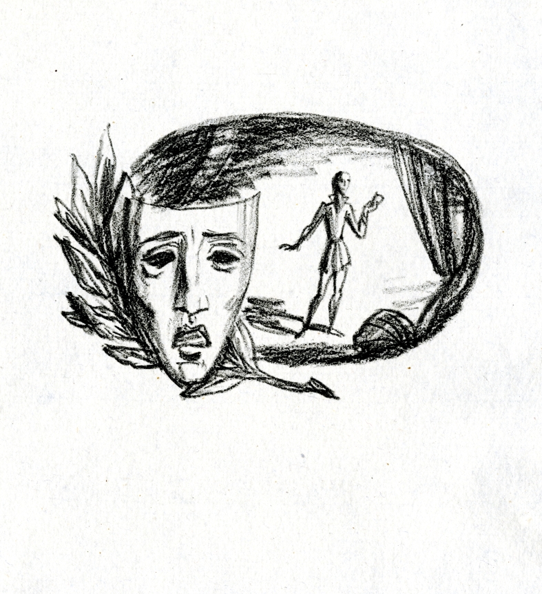 Náhledový obrázek Ilustrace pro obálku - Manželství herce Antonína - 1