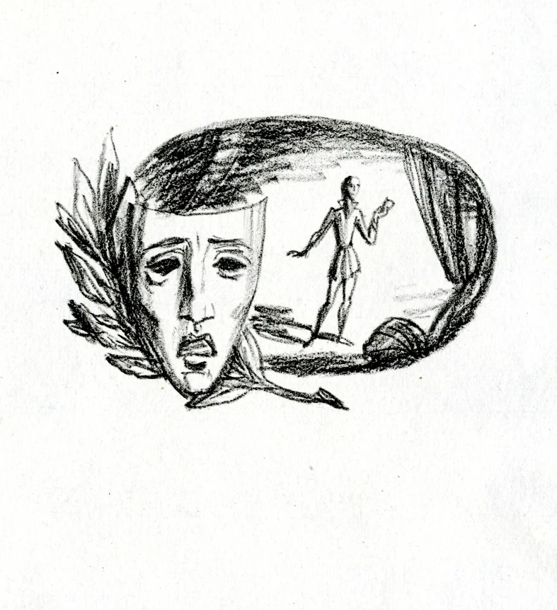 Obrázek Ilustrace pro obálku - Manželství herce Antonína