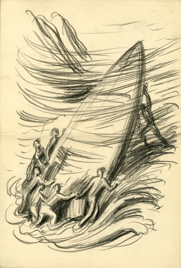 Obrázek Studie k ilustraci - Bratrstvo Modrého racka