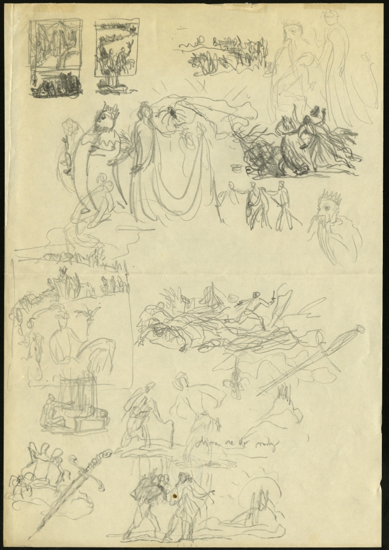 Náhledový obrázek Studie k ilustracím - Hvězdný dům - 1