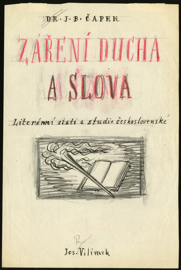 Náhledový obrázek Studie k obálce - Záření ducha a slova - 1