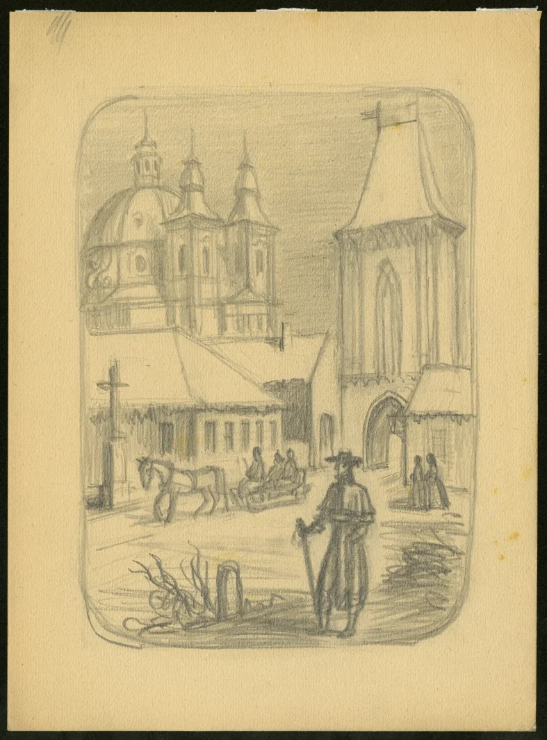 Obrázek Studie k ilustraci - Kroměřížský slovanský sjezd 1848