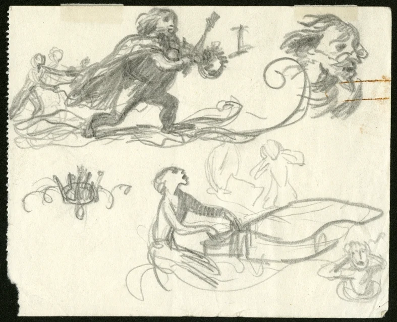 Obrázek Studie k ilustracím - Růže a prsten