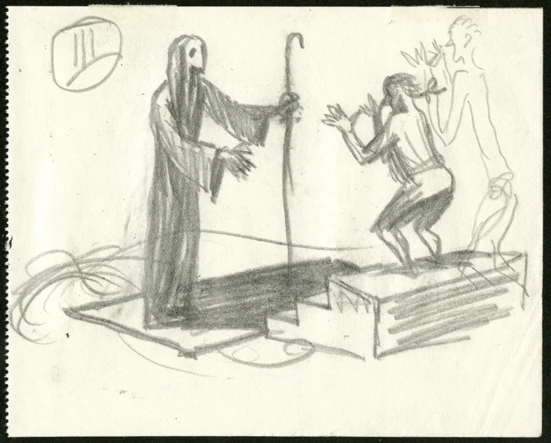 Obrázek Studie k ilustraci - Růže a prsten