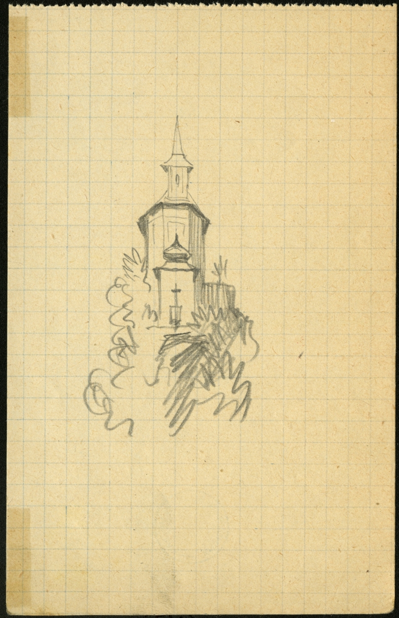Náhledový obrázek Studie k ilustraci - Korouhev práce - 1