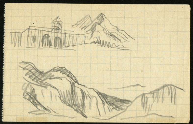 Náhledový obrázek Studie k ilustraci - Korouhev práce - 1