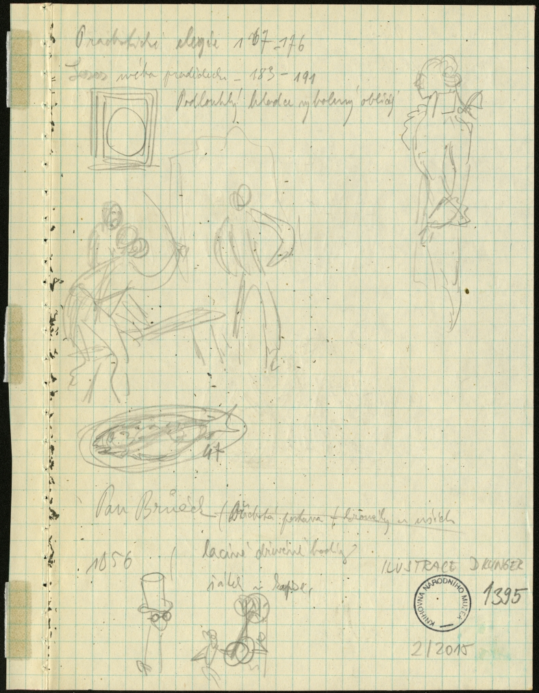 Náhledový obrázek Studie k ilustracím - Korouhev práce - 2