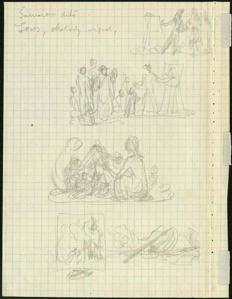 Obrázek Studie k ilustracím - Korouhev práce