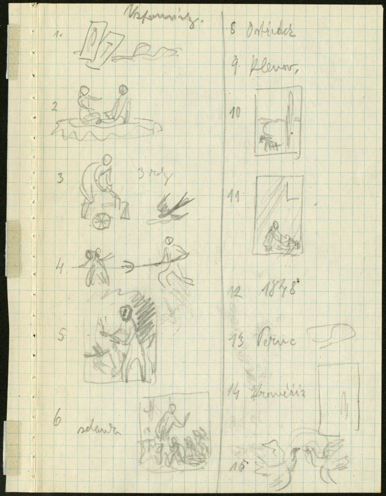 Obrázek Studie k ilustracím - Korouhev práce