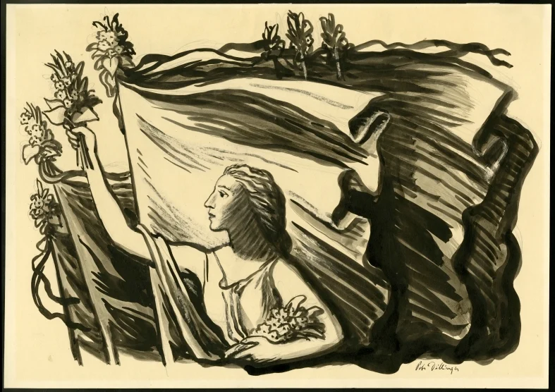 Obrázek Varianta ilustrace pro přebal - Korouhev práce