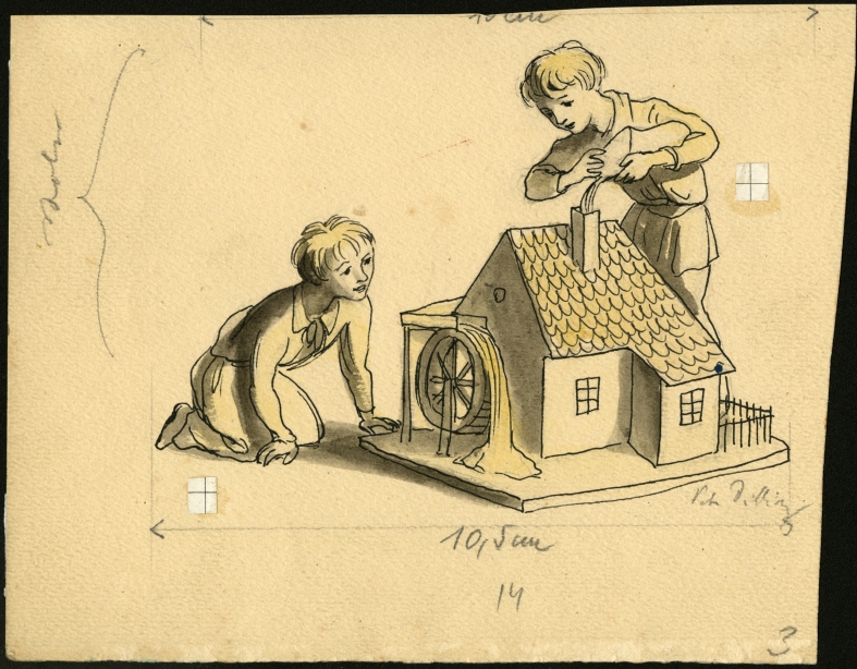 Náhledový obrázek Ilustrace - Korouhev práce - 1