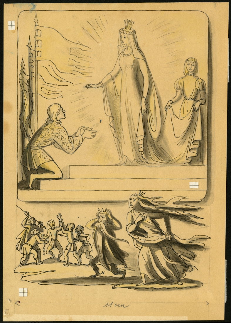 Náhledový obrázek Ilustrace - Korouhev práce - 1