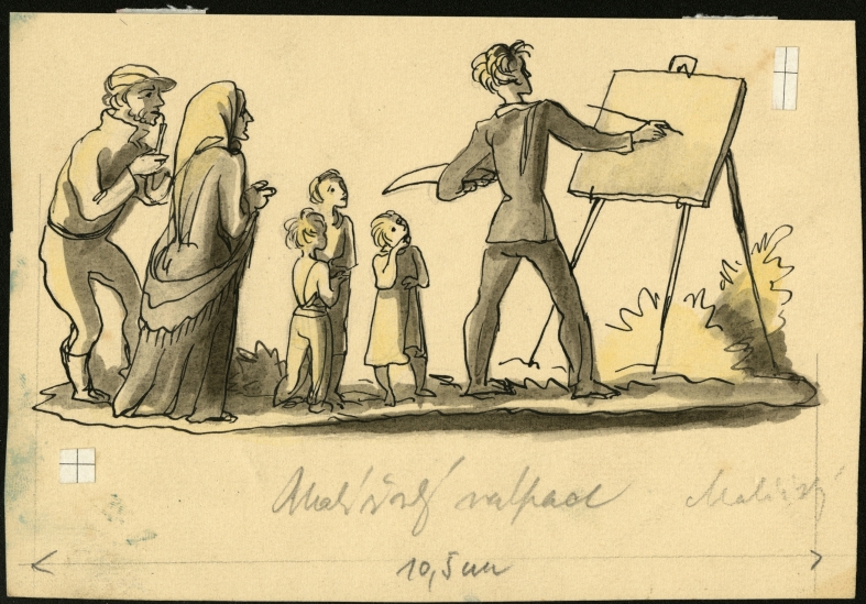 Náhledový obrázek Ilustrace - Korouhev práce - 1