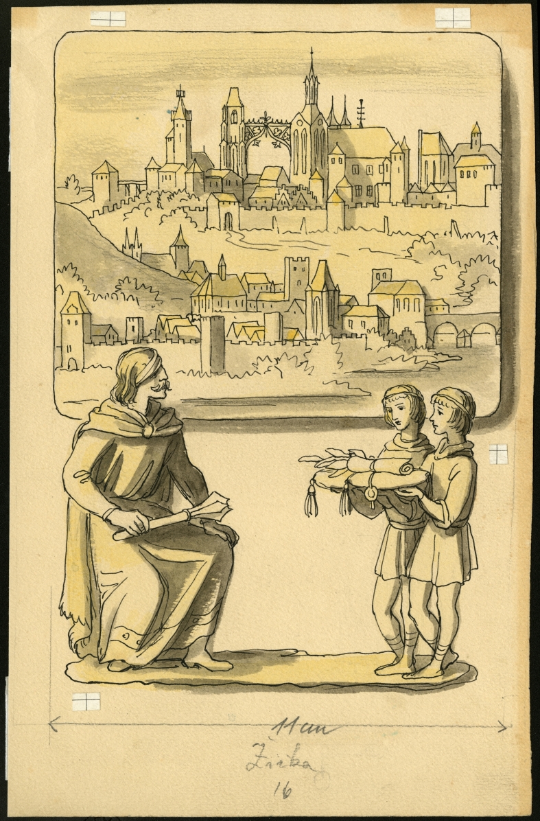 Náhledový obrázek Ilustrace - Korouhev práce - 1