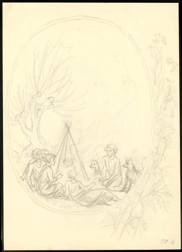 Obrázek Studie k ilustraci - Lovcovy zápisky