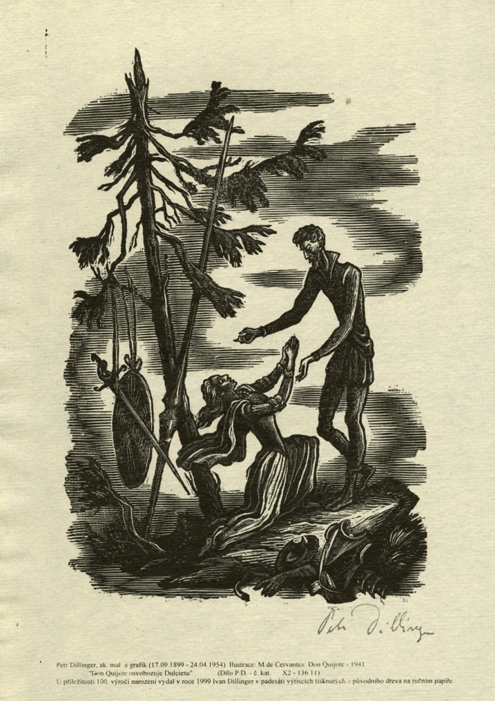 Náhledový obrázek Ilustrace z cyklu Don Quijote - 1