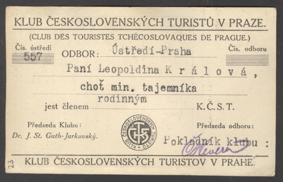 Náhledový obrázek KČT. Členský průkaz - 2