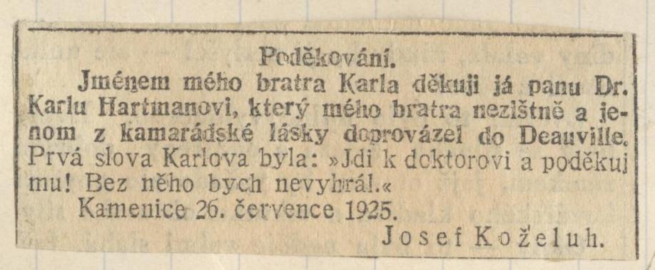 Náhledový obrázek Karel Koželuh mistrem světa v tenisu - 4