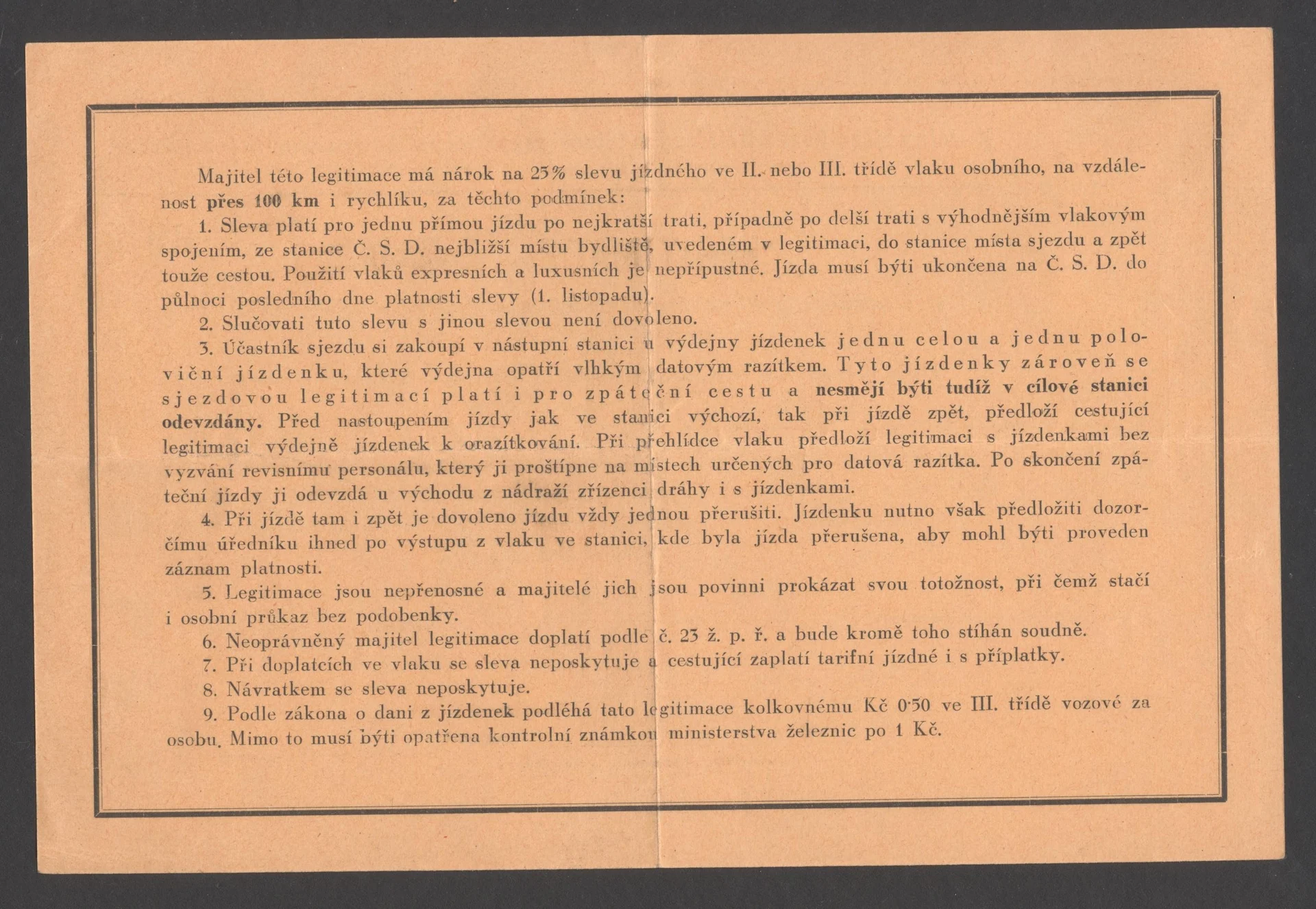 Obrázek Legitimace pro účastníka sjezdu
