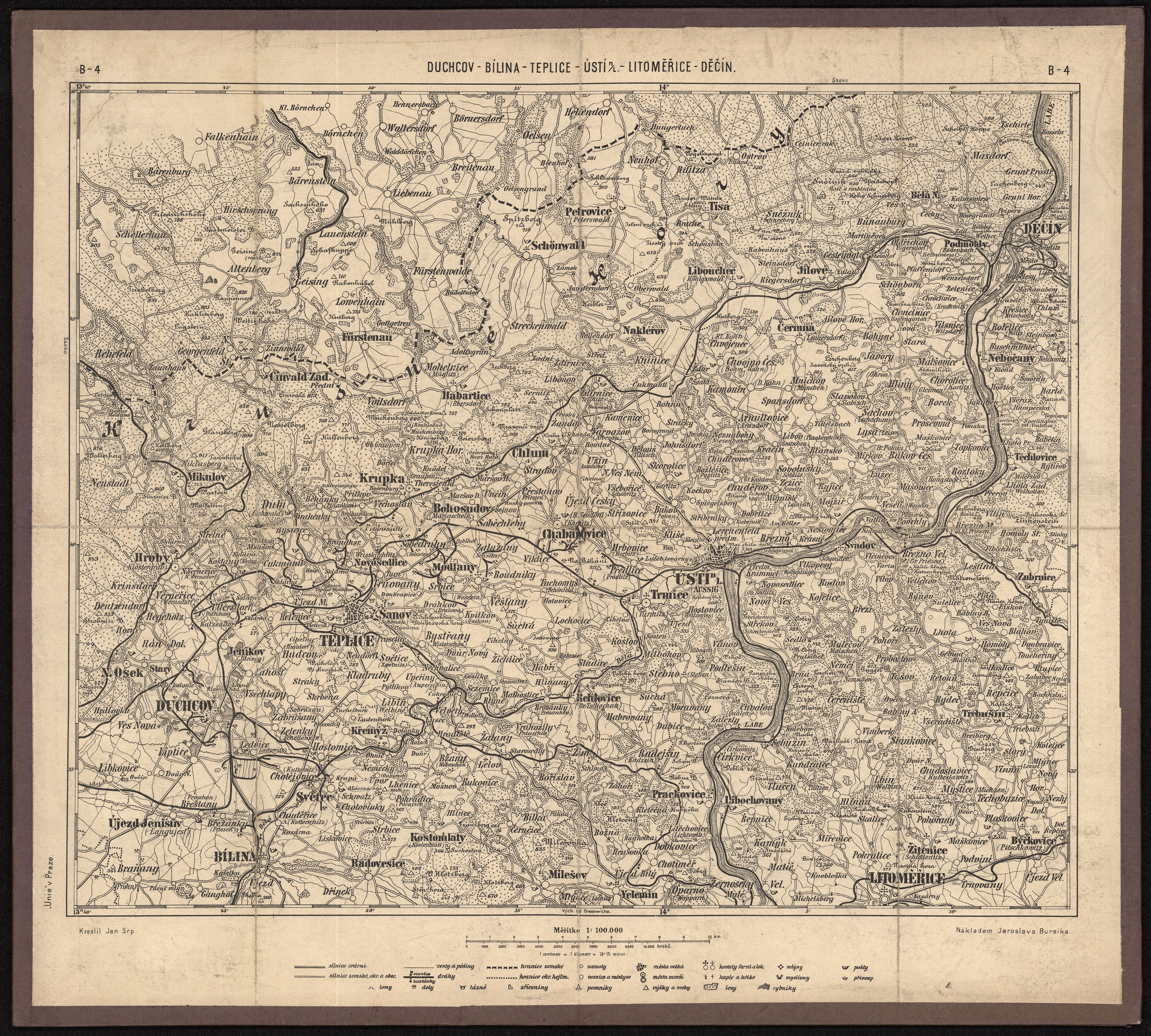Náhledový obrázek Duchcov - Bílina - Teplice - Ústí n. L. - Děčín - Litoměřice - 1