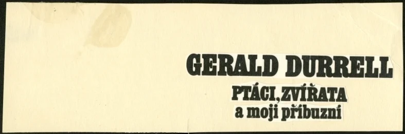 Náhledový obrázek předmětu Typografie - Ptáci, zvířata a moji příbuzní