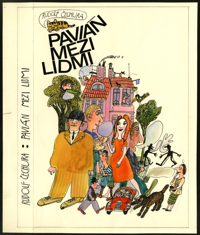 Náhledový obrázek Předloha pro přebal - Pavián mezi lidmi - 1