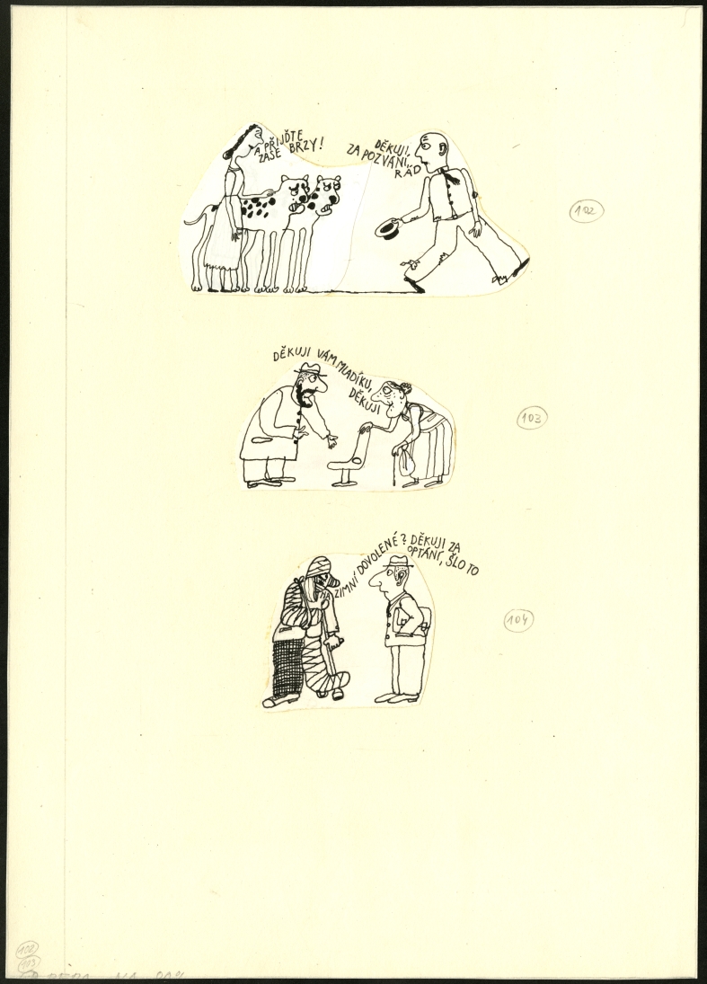 Náhledový obrázek Ilustrace - Pavián mezi lidmi - 1