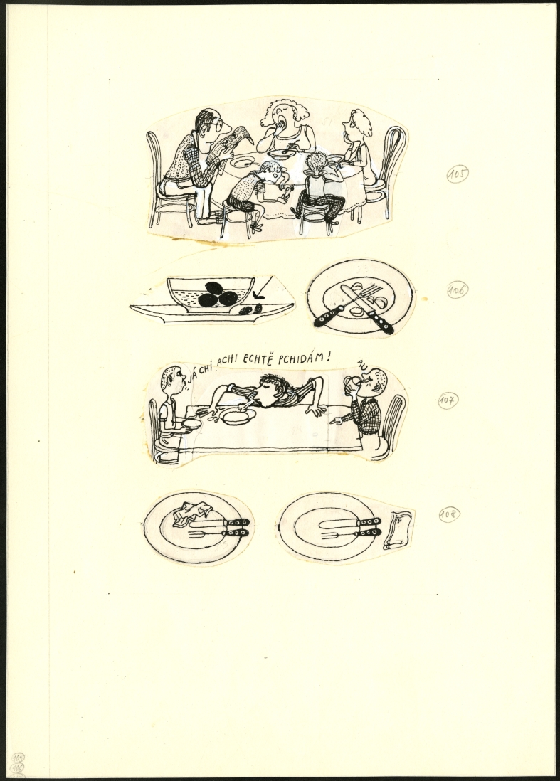 Náhledový obrázek Ilustrace - Pavián mezi lidmi - 1