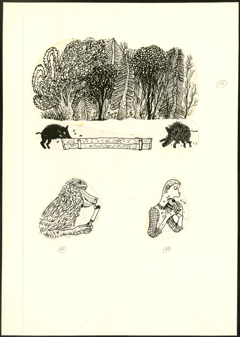 Obrázek Ilustrace - Pavián mezi lidmi