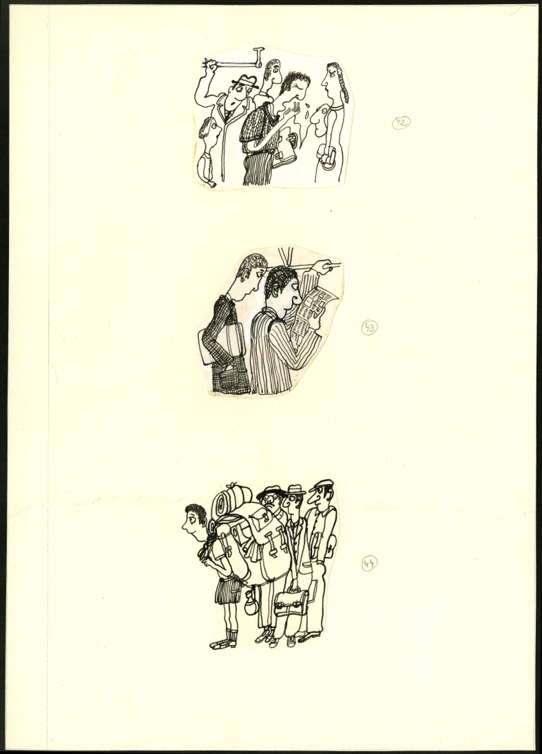Náhledový obrázek Ilustrace - Pavián mezi lidmi - 1