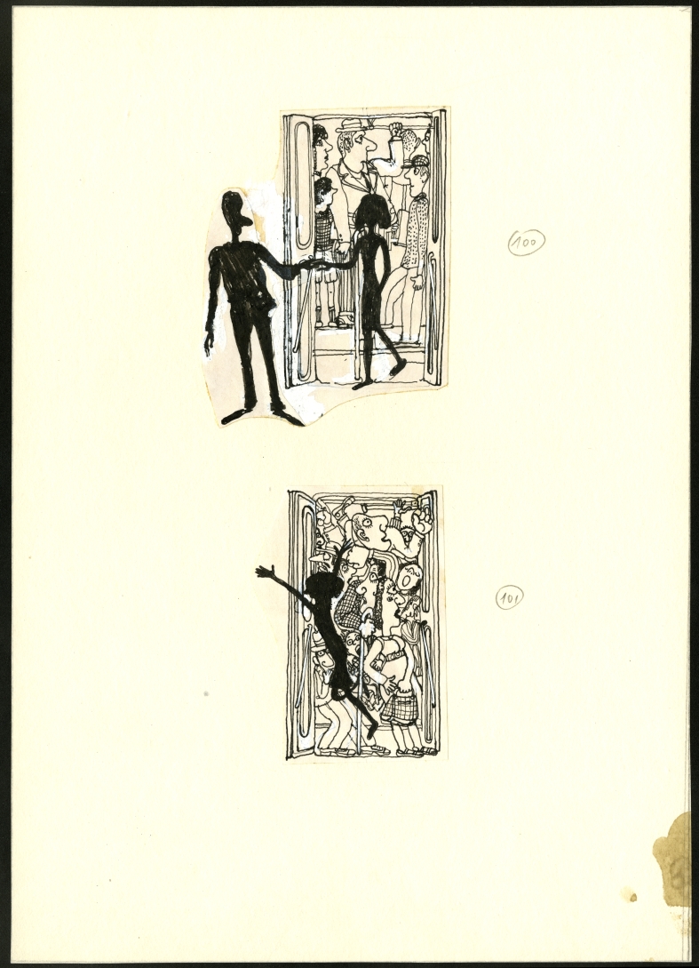 Náhledový obrázek Ilustrace - Pavián mezi lidmi - 1