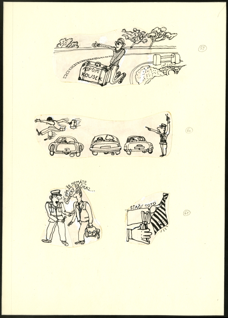 Náhledový obrázek Ilustrace - Pavián mezi lidmi - 1