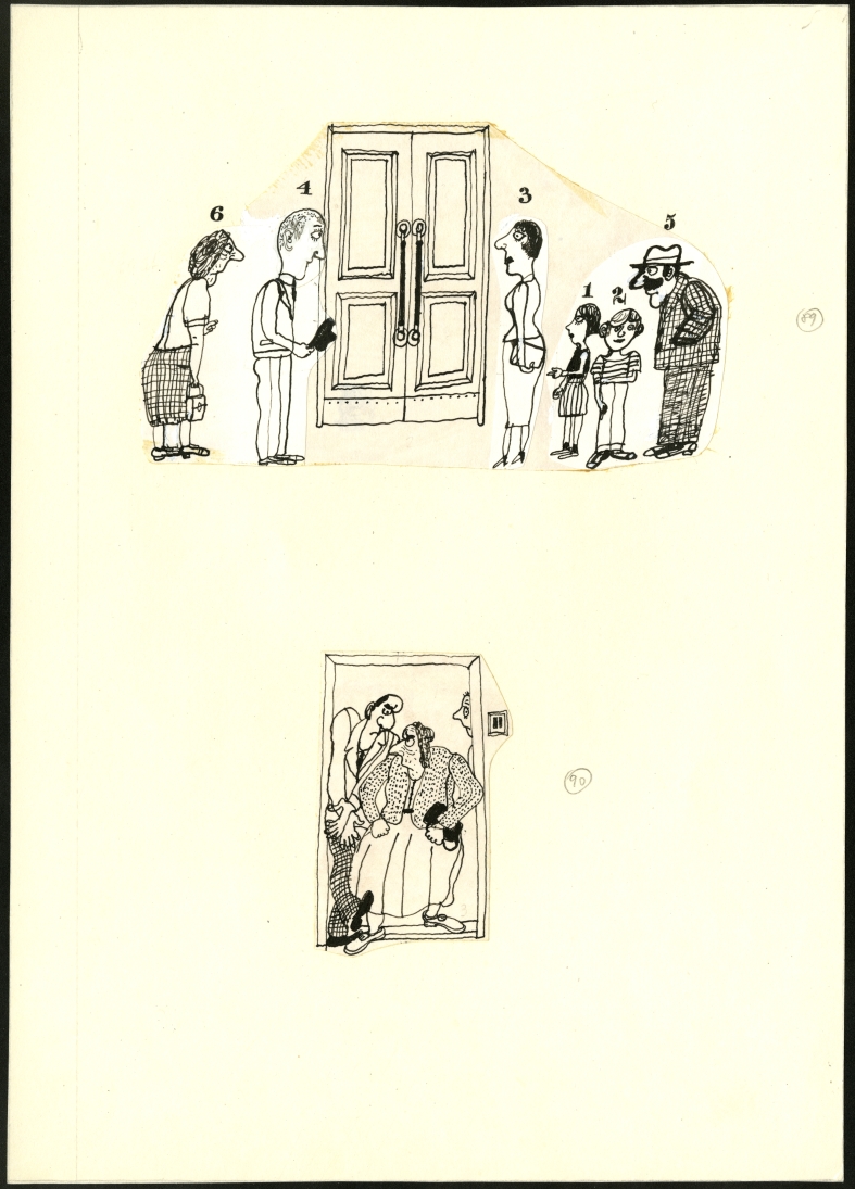 Náhledový obrázek Ilustrace - Pavián mezi lidmi - 1