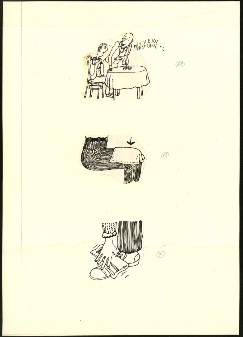 Náhledový obrázek Ilustrace - Pavián mezi lidmi - 1