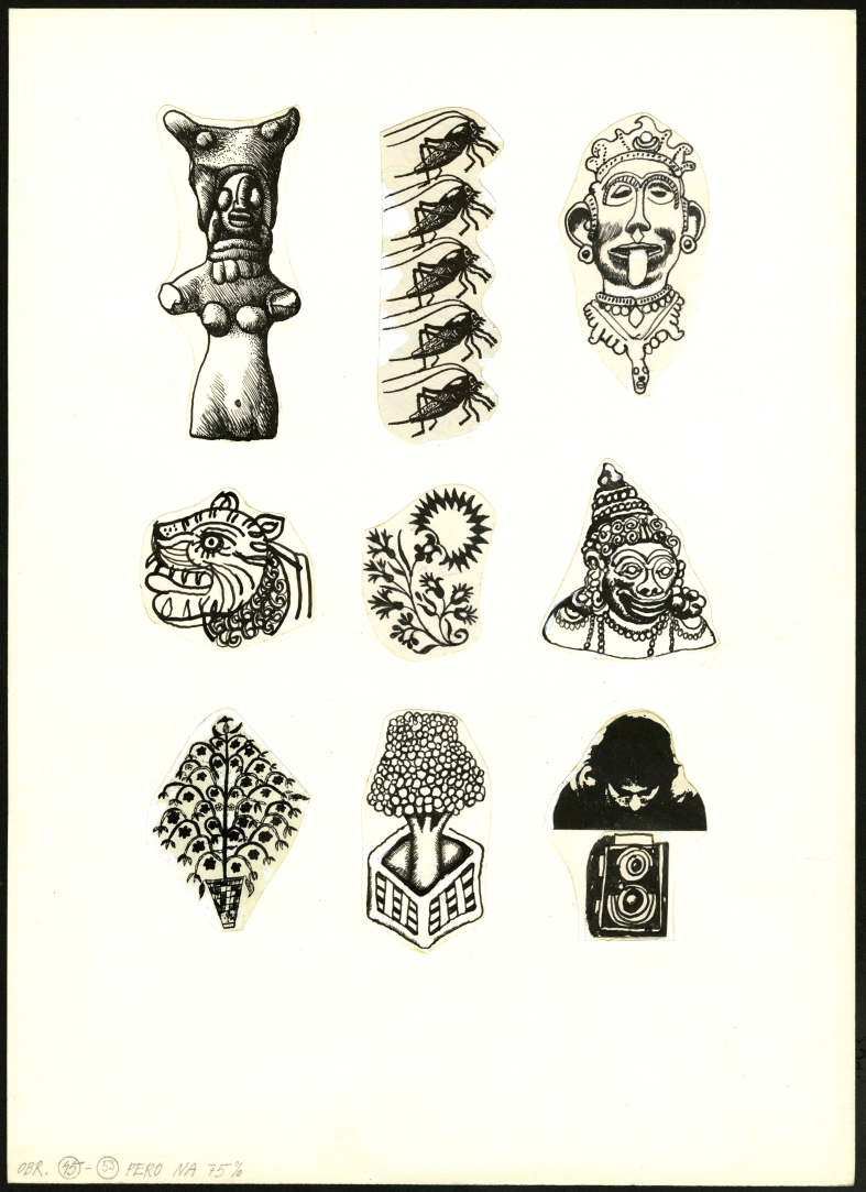 Náhledový obrázek Ilustrace - Indický hlavolam - 1