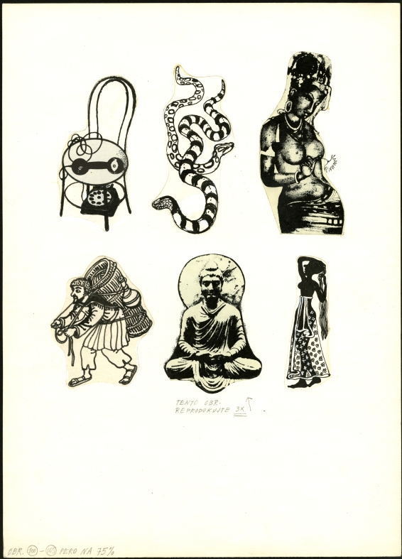 Náhledový obrázek Ilustrace - Indický hlavolam - 1