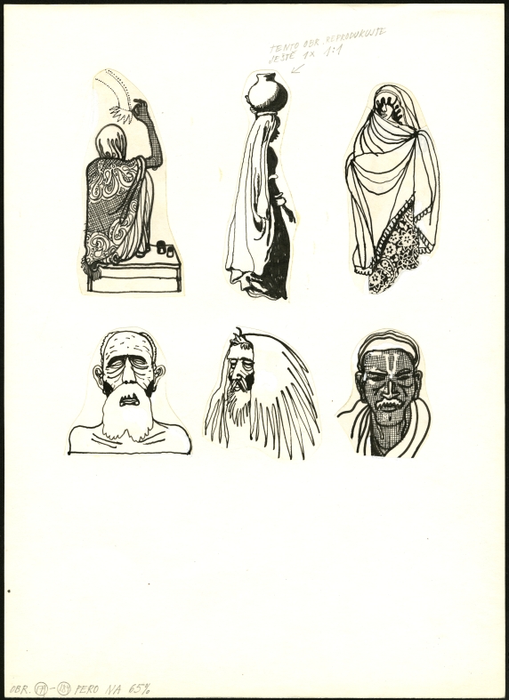Náhledový obrázek Ilustrace - Indický hlavolam - 1